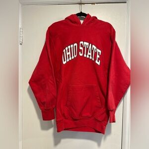 VTG 90s Steve & Barry’s Sz: M Ohio State University Spellout Hoodie Sweatshirt.